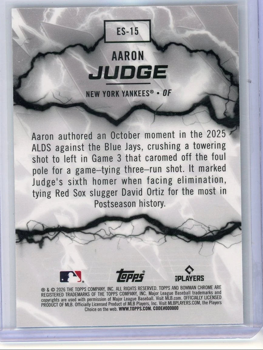Aaron Judge 2025-26 Bowman Chrome Electric Sluggers #ES-15