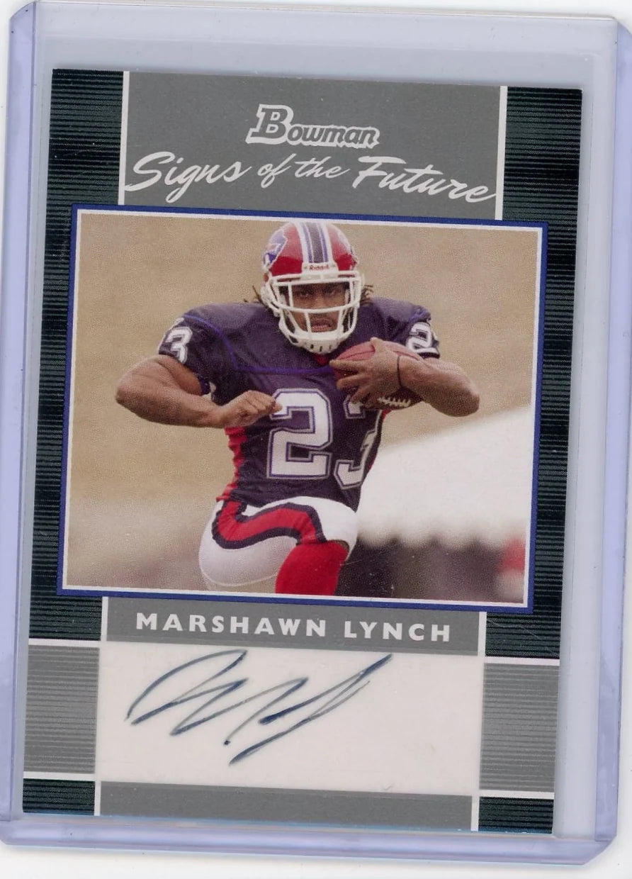 Marshawn Lynch 2007 Bowman Signs of the Future autograph