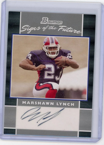 Marshawn Lynch 2007 Bowman Signs of the Future autograph
