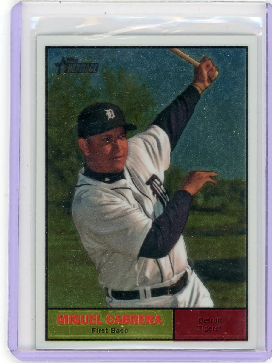 Miguel Cabrera 2010 Topps Heritage Chrome #'d 0223/1961