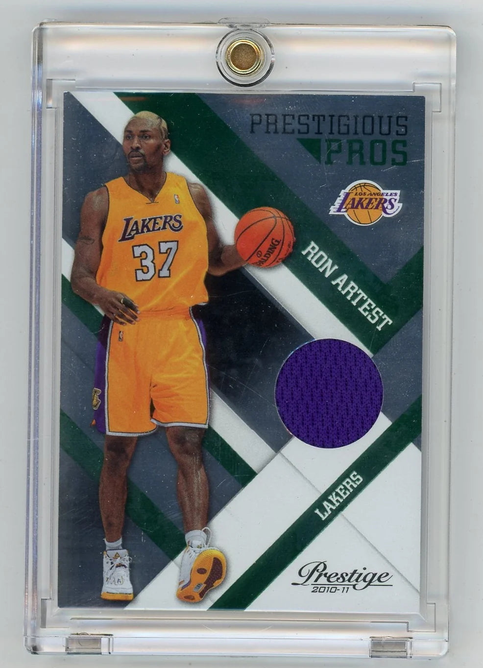 Ron Artest 2010-11 Panini Prestige Prestigious Pros Relic #'d 005/499