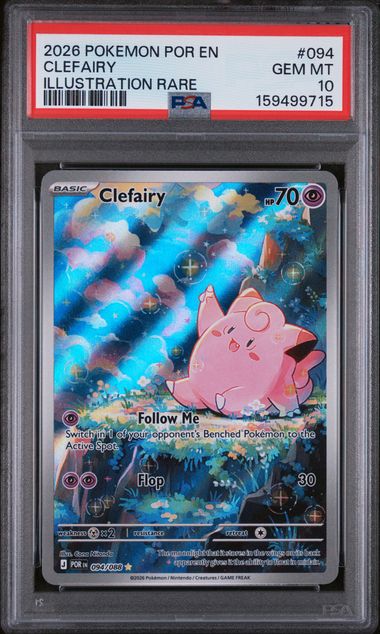 Clefairy Pokémon Prefect Order Illustration Rare #094/088 PSA 10