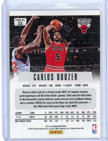 Carlos Boozer 2012-13 Panini Prizm Silver