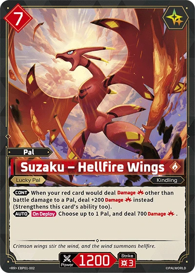 Suzaku – Hellfire Wings (EBP01-002) (Dawn of Palpagos) (EBP01)