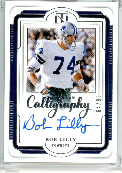 Bob Lilly 2024 Panini National Treasures Autograph #'d 64/99