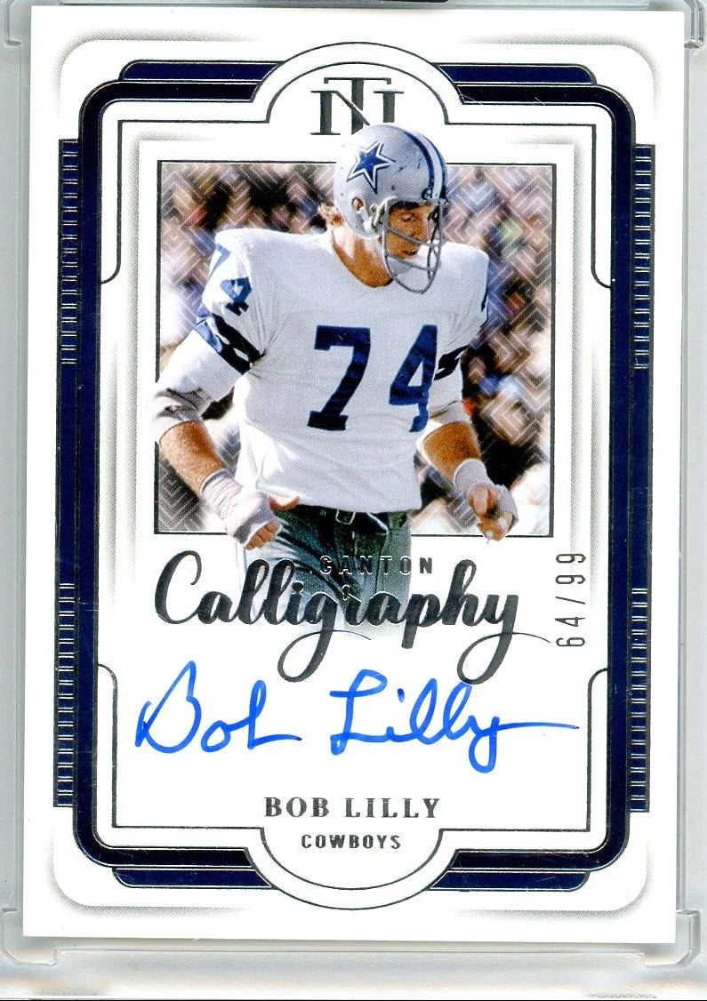 Bob Lilly 2024 Panini National Treasures Autograph #'d 64/99