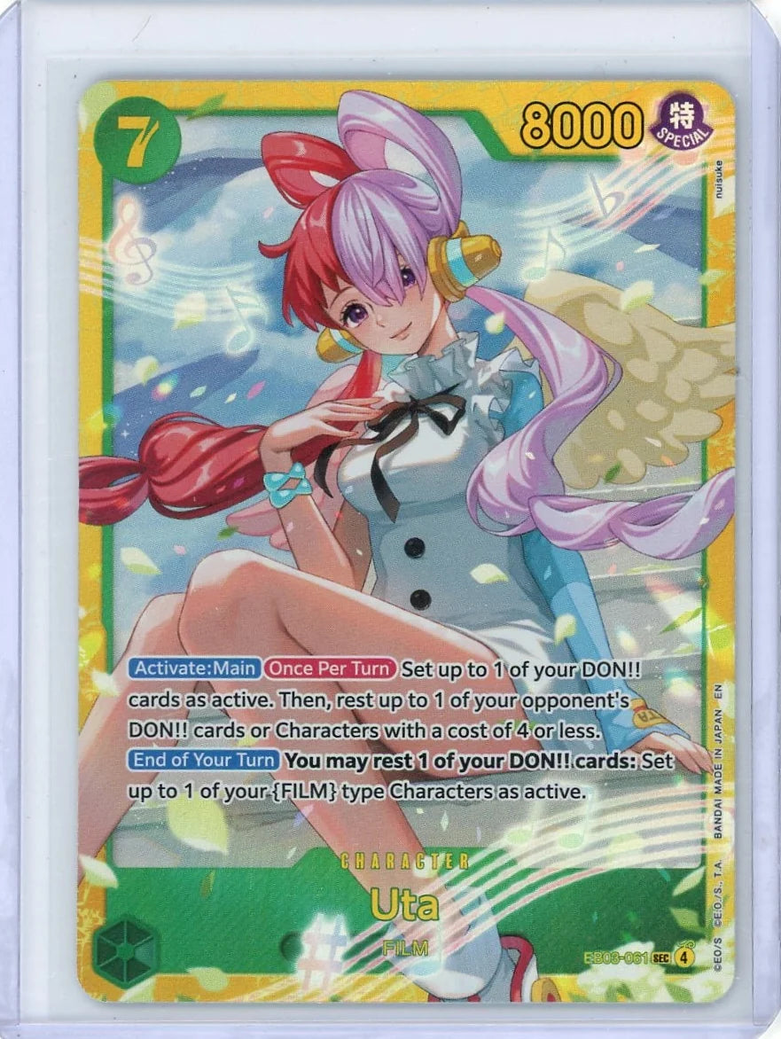 Uta One Piece Extra Booster Heroine's Edition Secret Rare #EB03-061