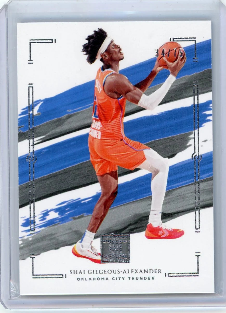 Shai Gilgeous-Alexander 2020-21 Panini Impeccable #'d 34/75