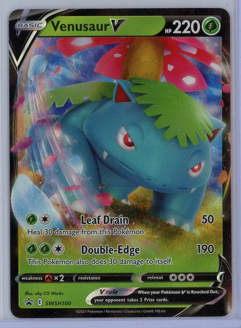 Venusaur V 2021 Pokémon Black Star Promo #SWSH100
