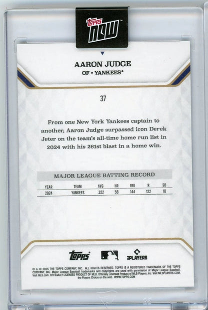 Aaron Judge 2025 Topps Now MVP Collection Gold #'d 11/50