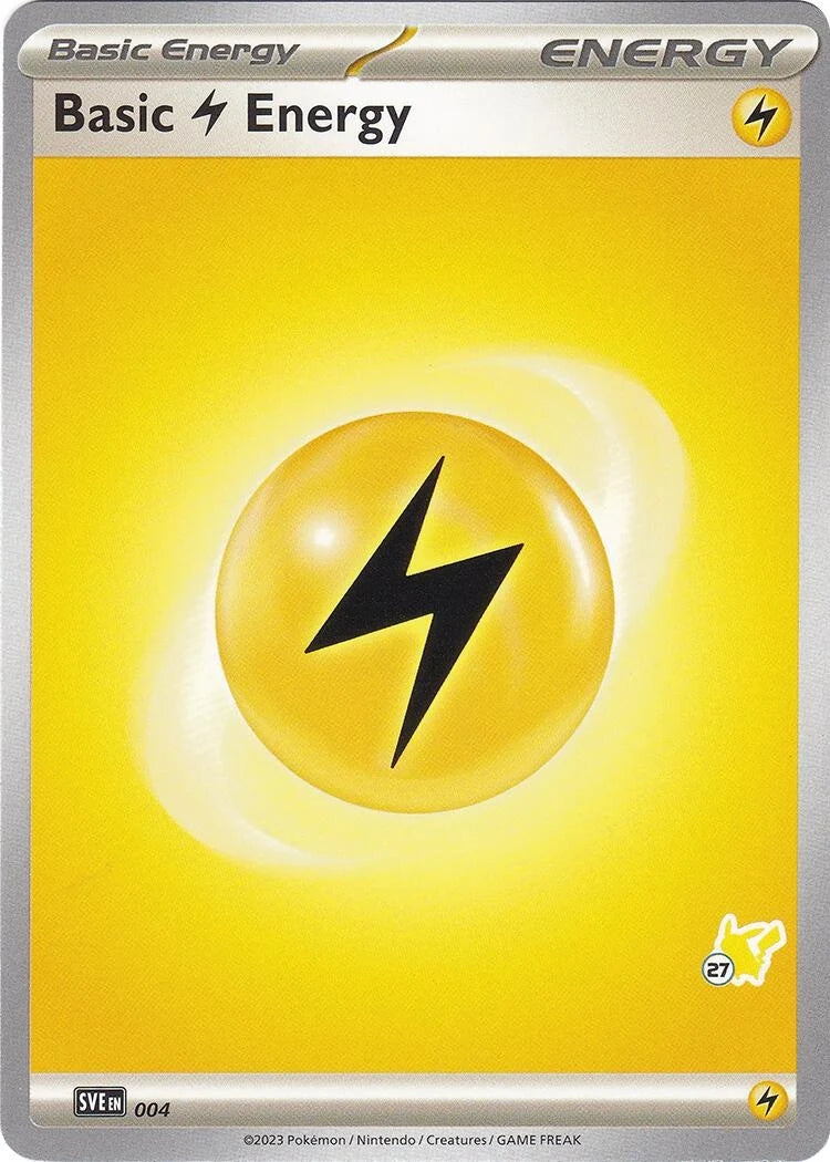 Basic Lightning Energy - Pikachu 27 (004) (Battle Academy 2024) (BA24)