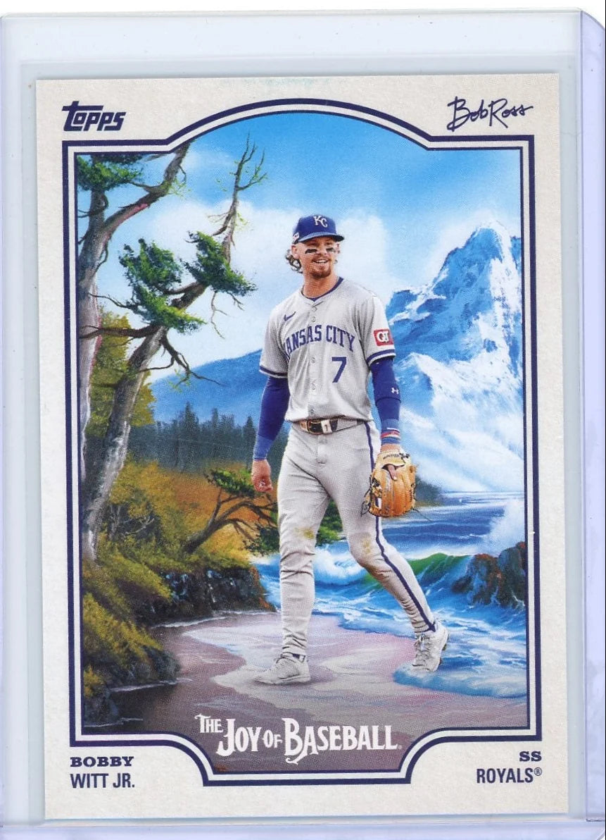 Bobby Witt Jr. 2025 Topps X Bob Ross The Joy Of Baseball