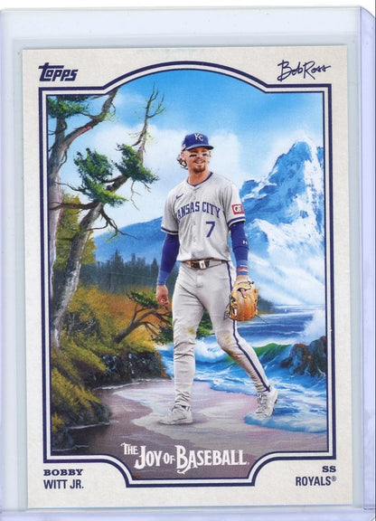 Bobby Witt Jr. 2025 Topps X Bob Ross The Joy Of Baseball