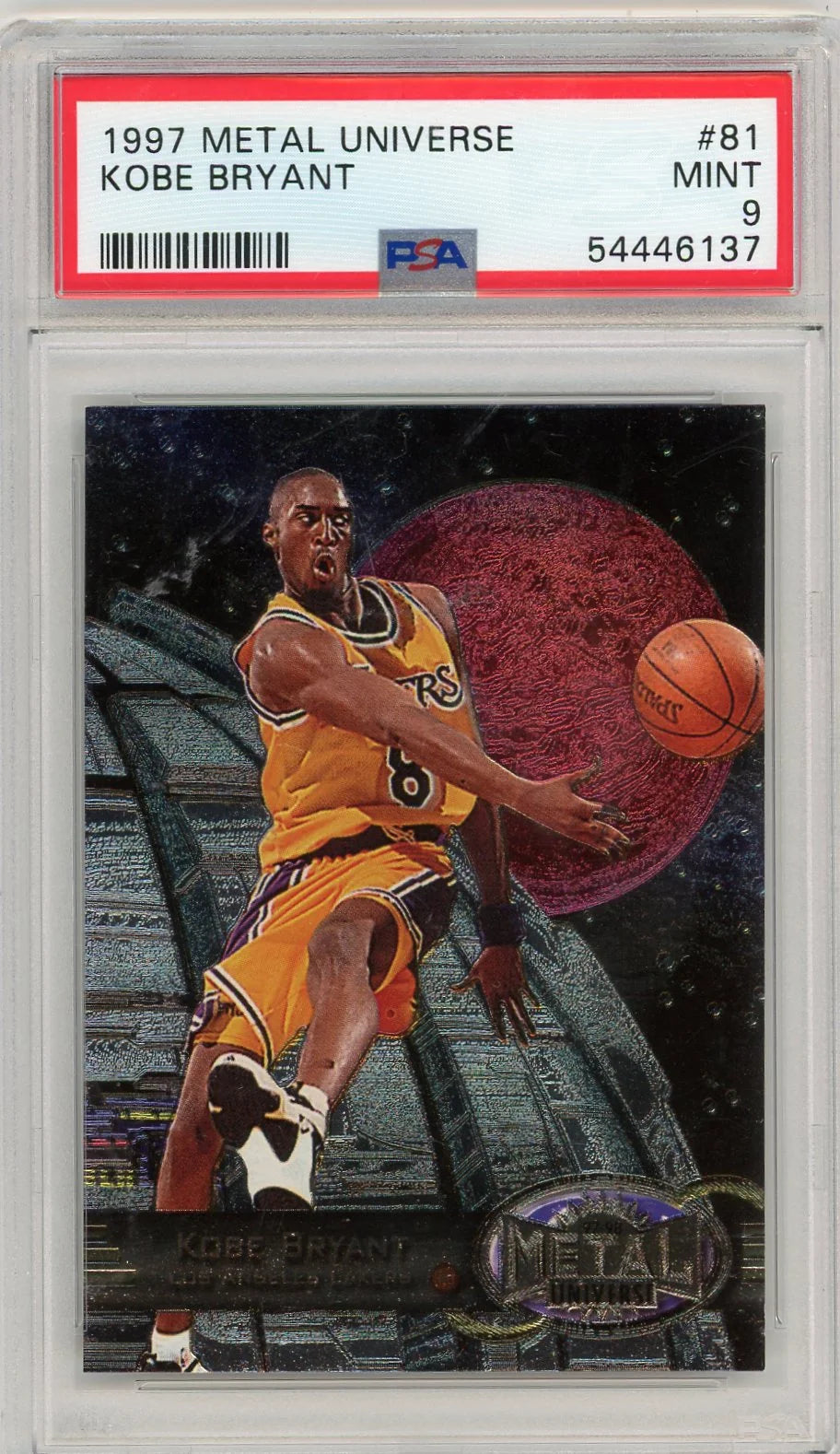 Kobe Bryant 1997 Metal Universe #81 PSA 9