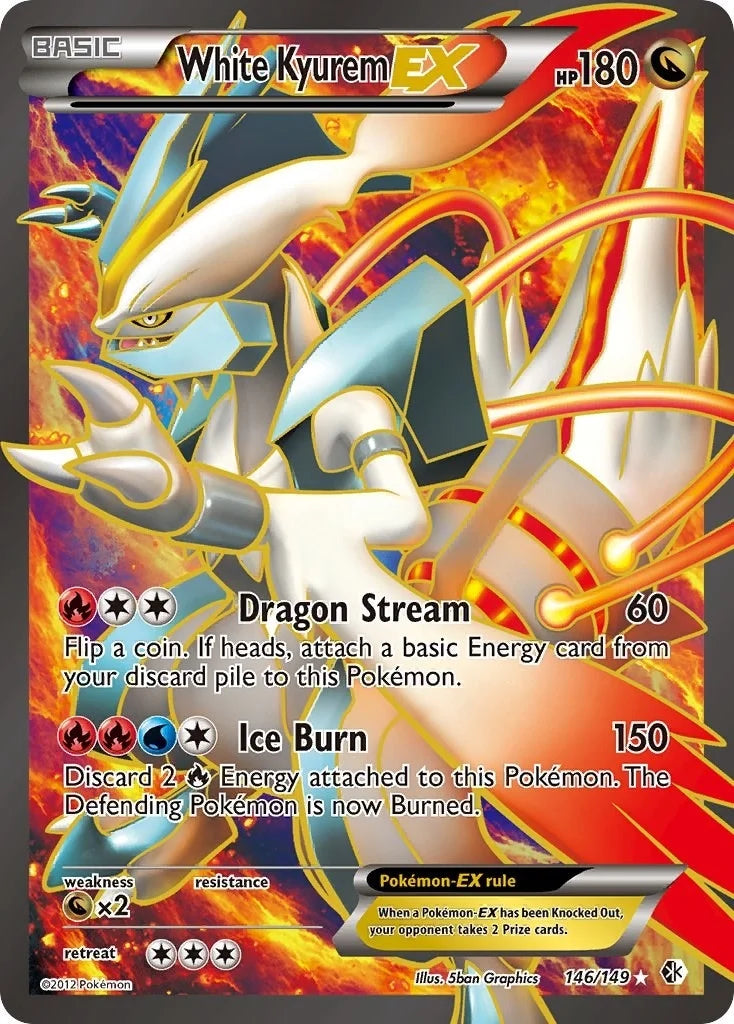 White Kyurem EX (146 Full Art) (146/149) (Boundaries Crossed) (BCR)