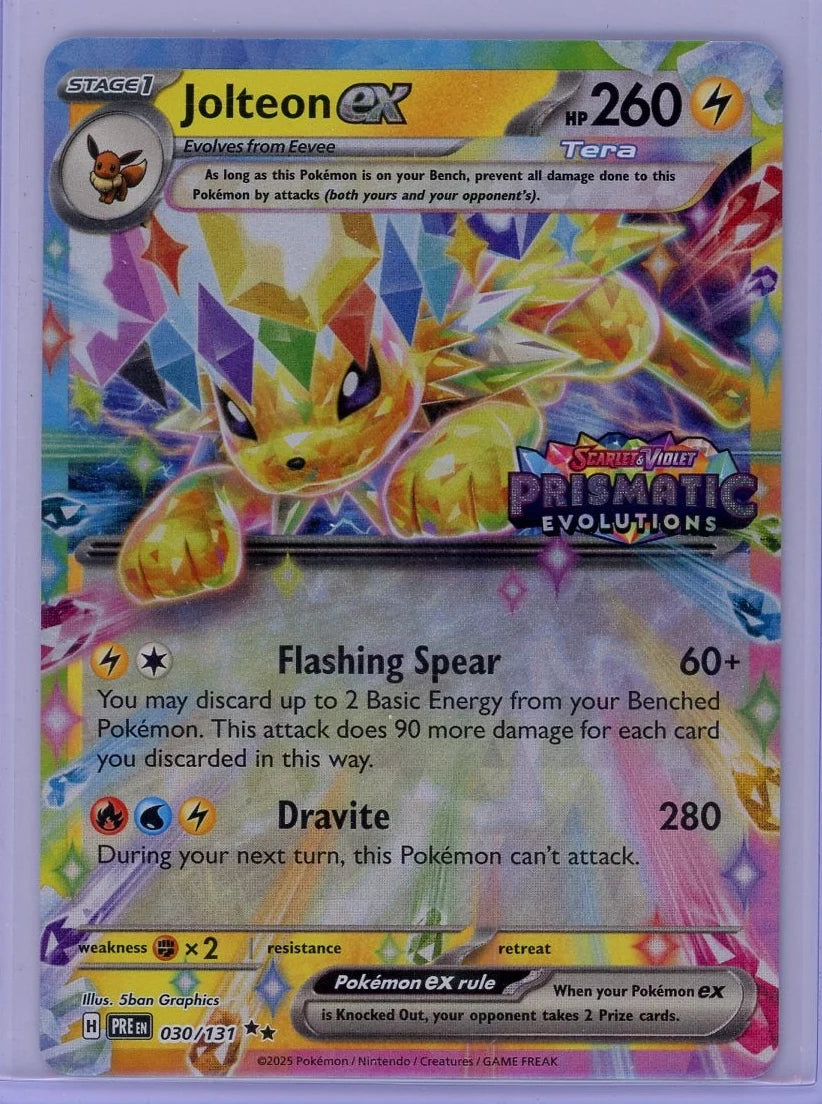 Jolteon EX Pokémon Prismatic Evolutions #030/131 (STAMP)