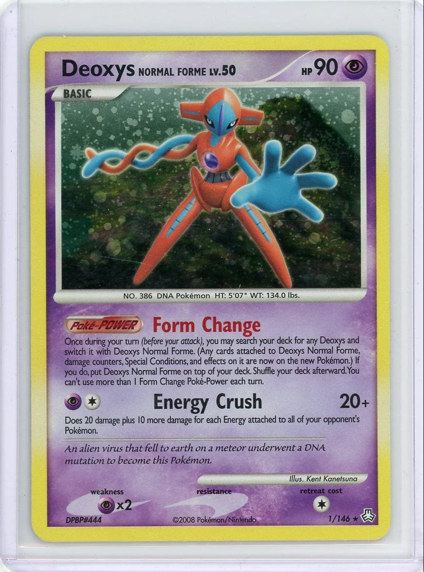 Deoxys 2008 Pokemon Legends Awakened holo #1/146 LP/MP