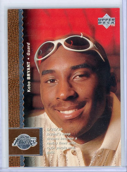 Kobe Bryant 1996 Upper Deck Rookie Card #58