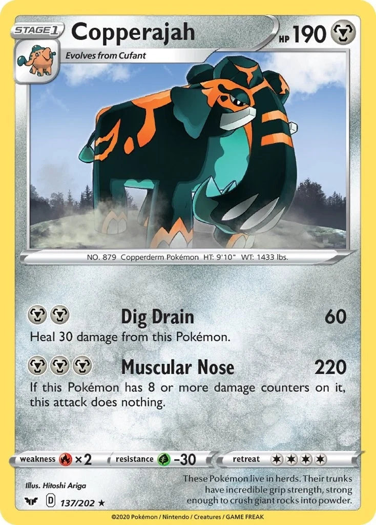 Copperajah - 137/202 (Non-Holo Gamestop Exclusive) (137/202) (Blister Exclusives) (BLE)