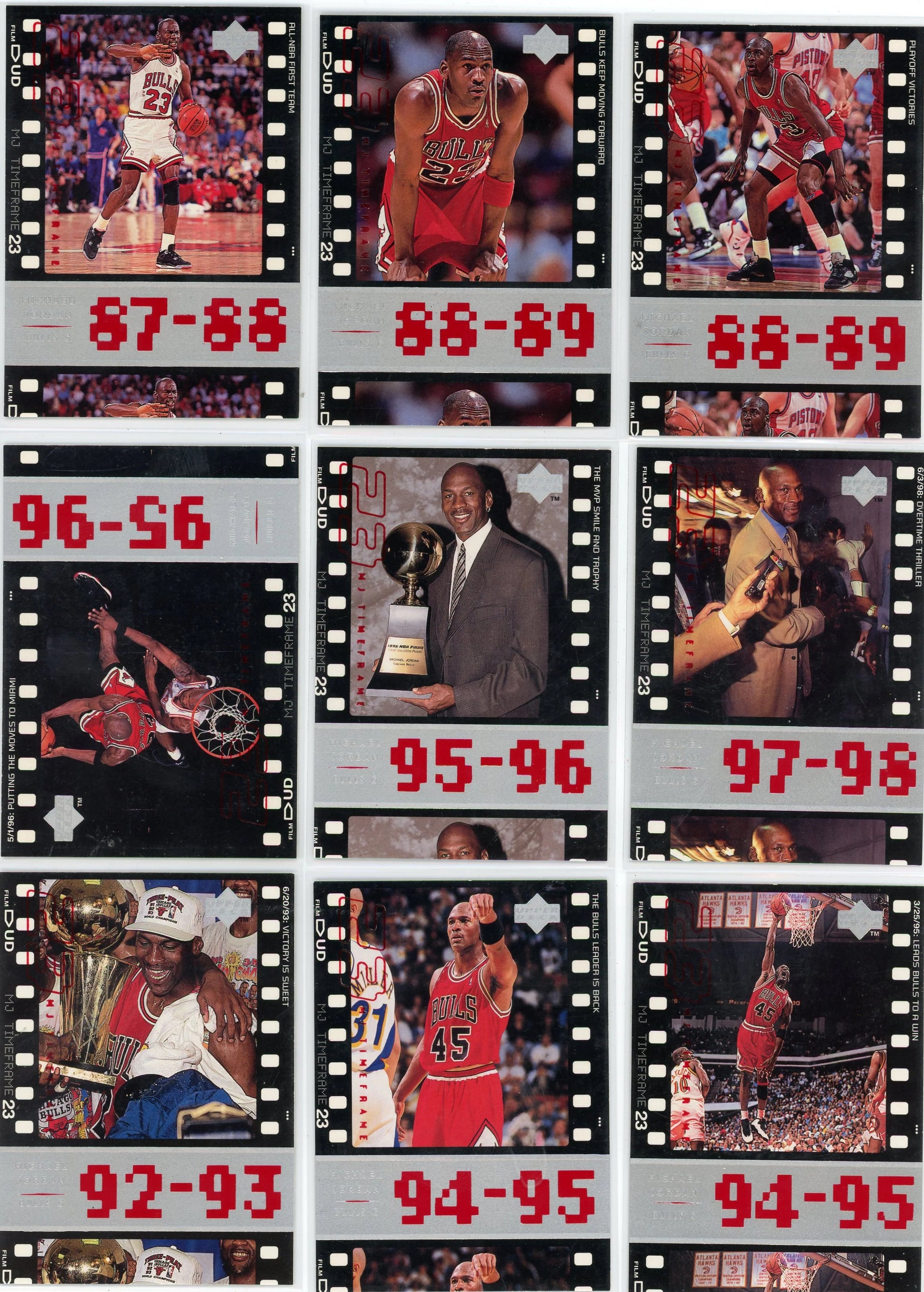 Michael Jordan Upper Deck 1998 Film Bundle