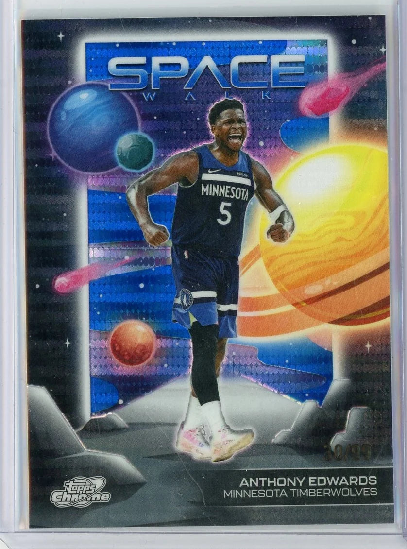 2026 Anthony Edwards Topps Cosmic Chrome Space Walk #SW-5 /99