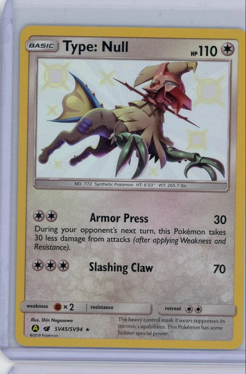 Type: Null 2019 Pokemon Shiny Vault #SV45/SV94