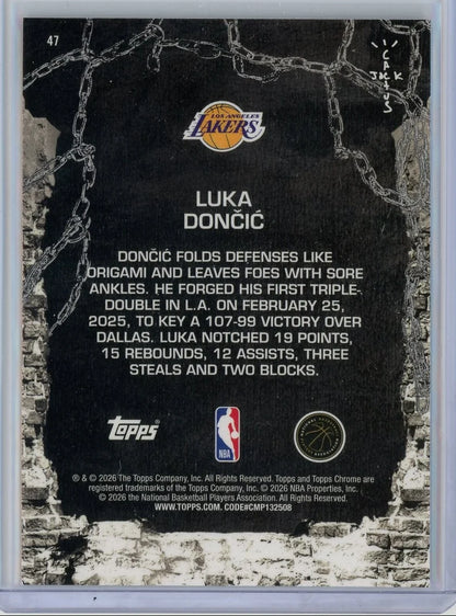 Luka Doncic 2025-26 Topps Chrome X Cactus Jack #47