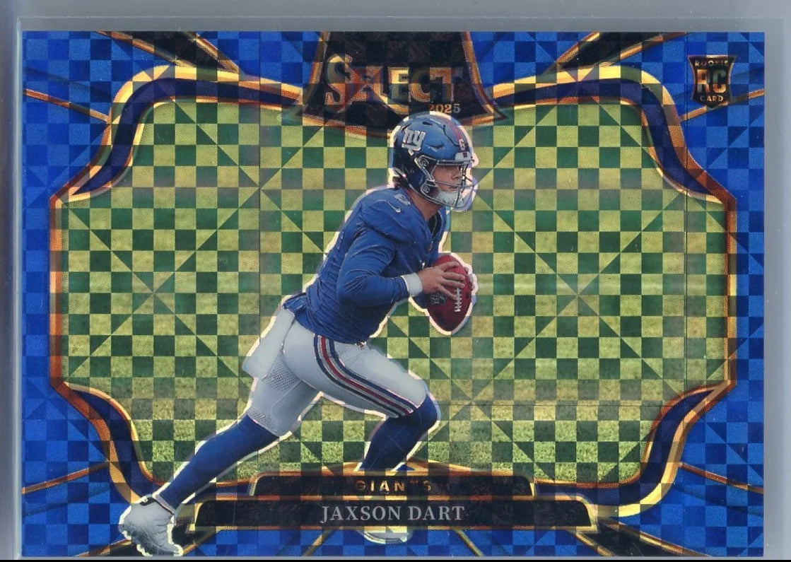 Jaxson Dart 2025 Panini Select Field Level Blue Prizm #'d 39/75 RC