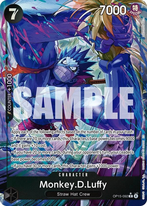 Monkey.D.Luffy (OP15-092) (Alternate Art) (OP15-092) (Adventure on Kami's Island) (OP15-EB04)