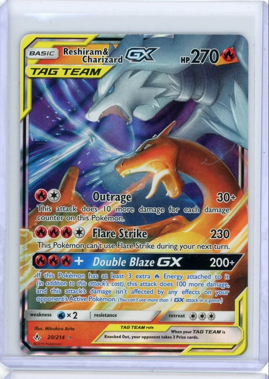 Reshiram & Charizard GX 2019 Pokemon Unbroken Bonds #20/214
