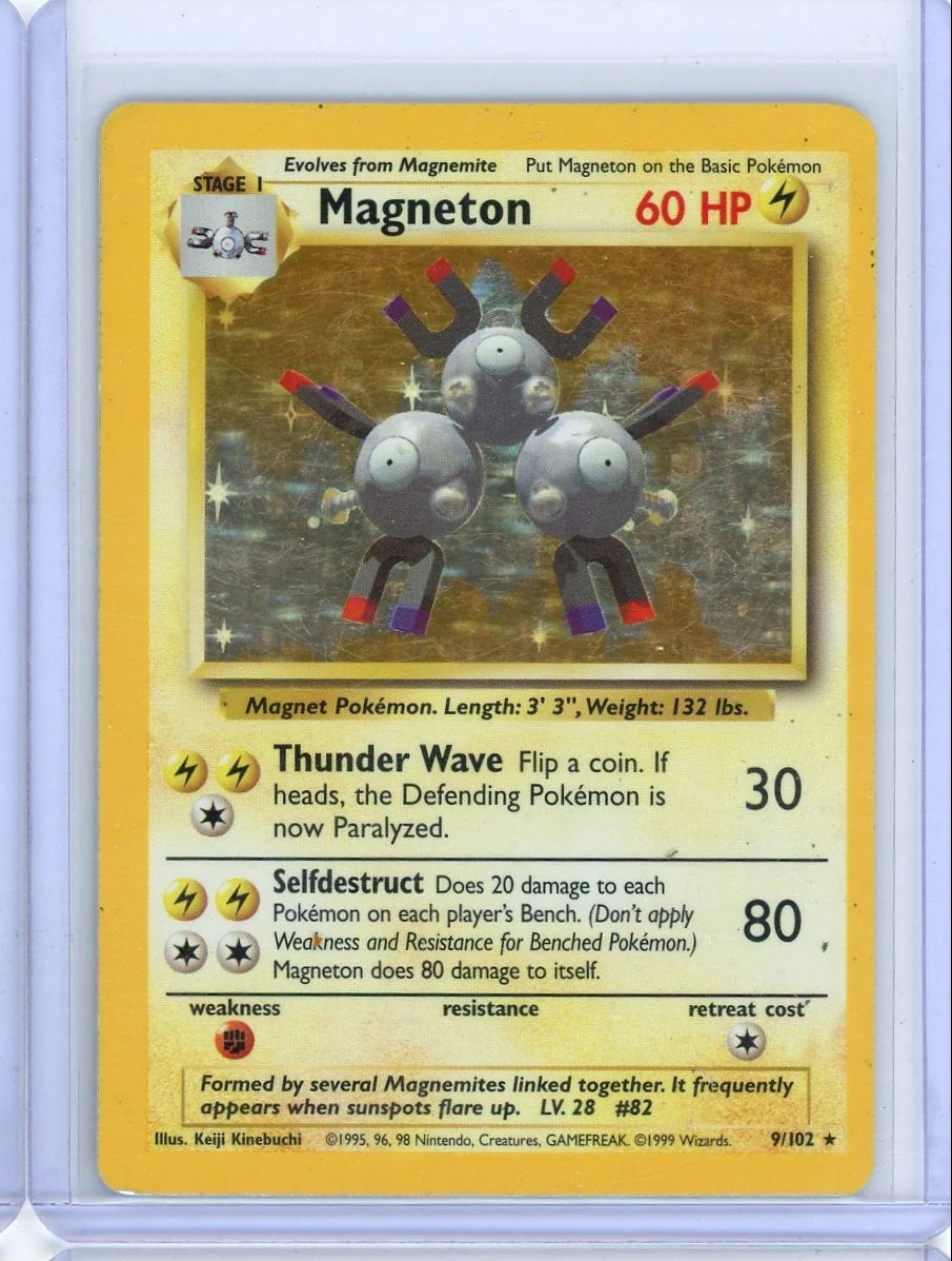 Magneton 1999 Pokemon Base Set holo #9/102 MP
