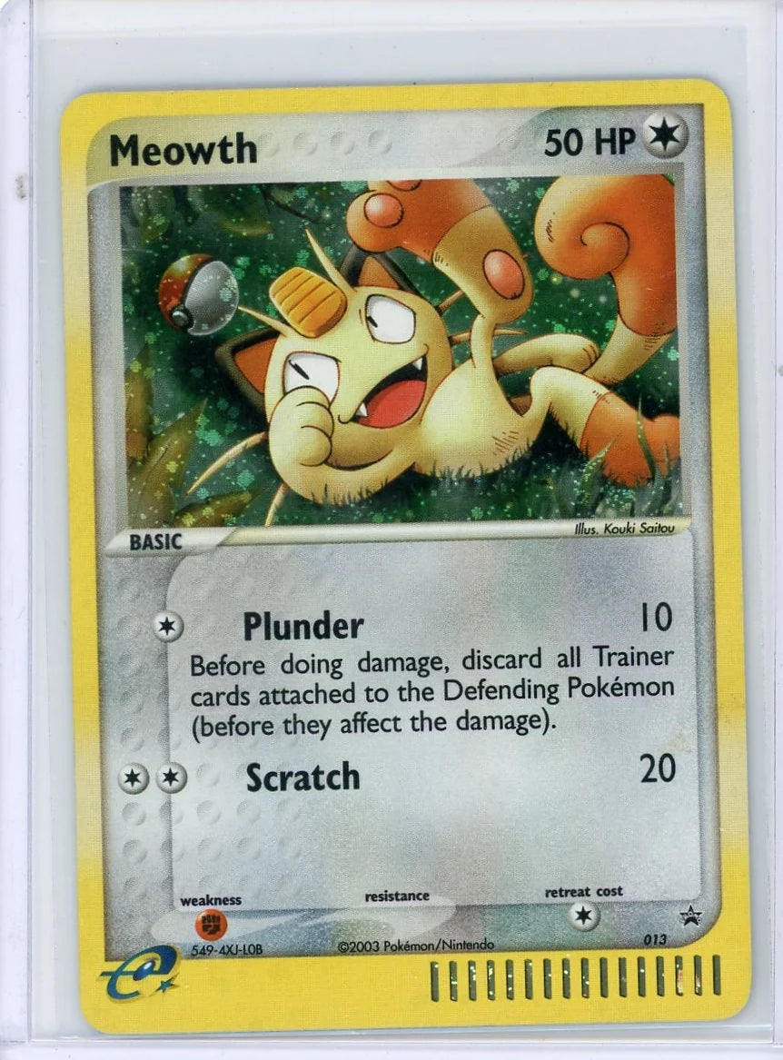 Meowth Pokémon EX Series Collector's Tin Holo Promo #013 (LP)