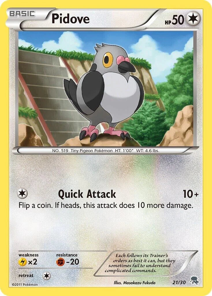 Pidove (#21) (21/30) (BW Trainer Kit: Excadrill & Zoroark) (BLW)