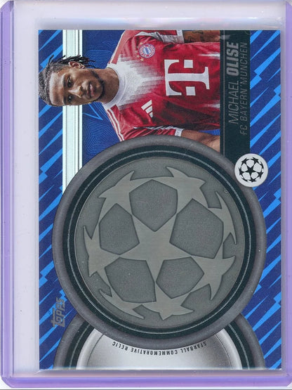 Michael Olise 2025-26 Topps UEFA Club Competitions Starball Commemorative Relic