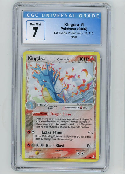 Kingdra Delta Species Pokemon Holon Phantoms Holo 10/110 CGC 7
