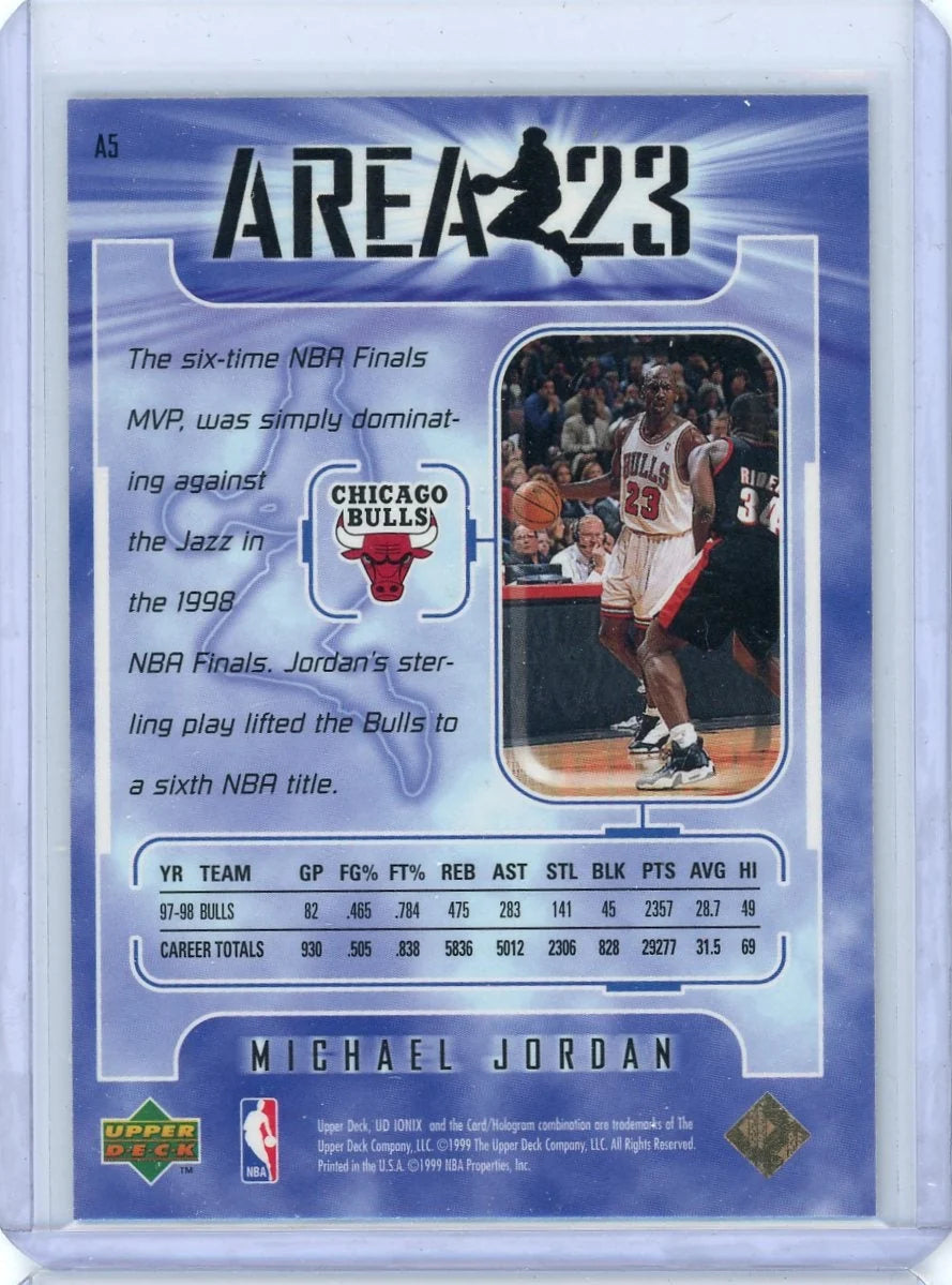 Michael Jordan 1999 Upper Deck Ionix Area 23 #A5