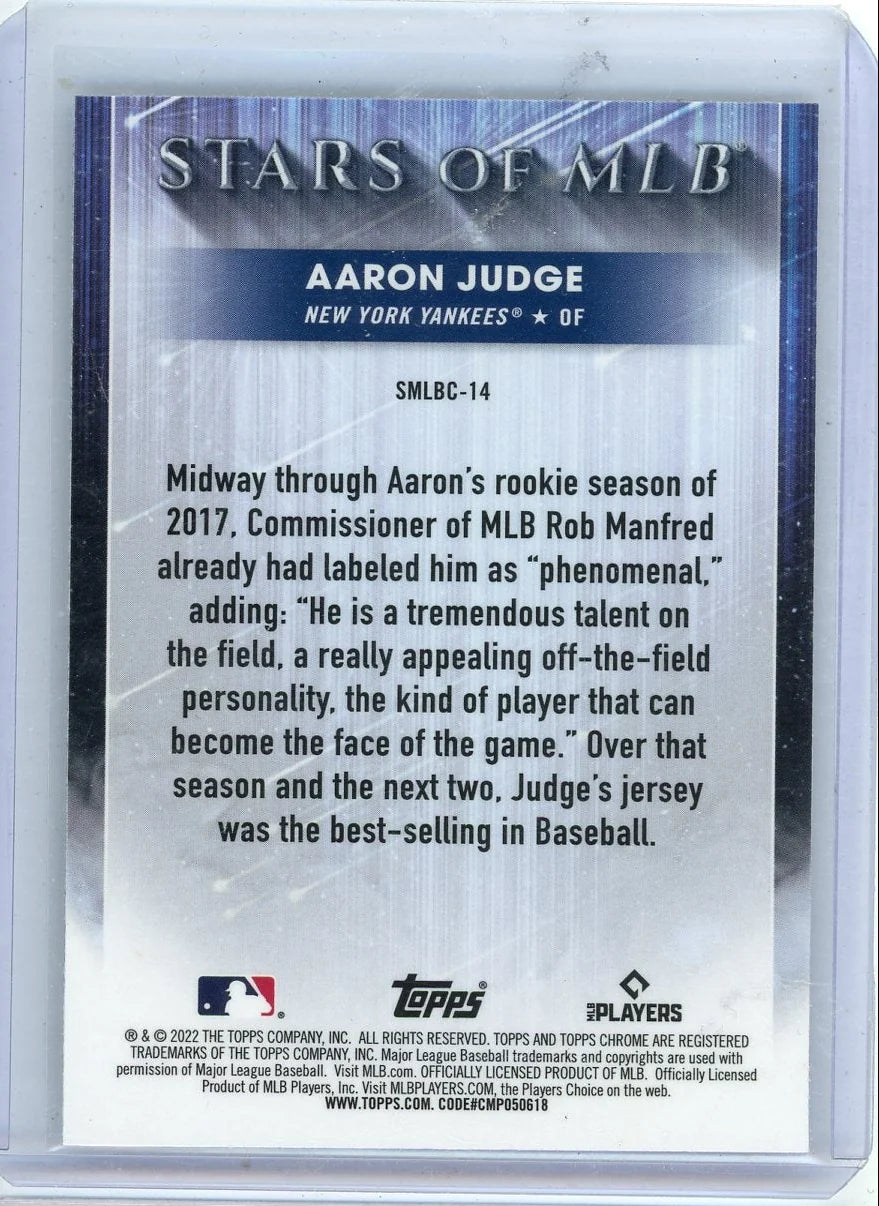 Aaron Judge 2022 Topps Chrome Stars of MLB