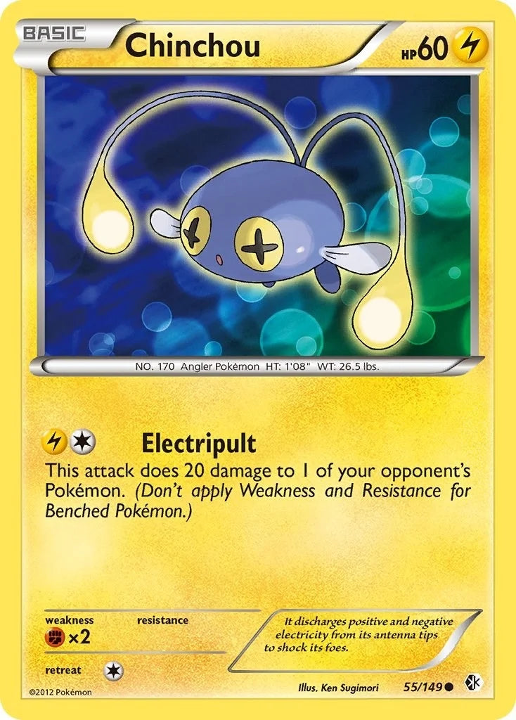 Chinchou (55/149) (Boundaries Crossed) (BCR)