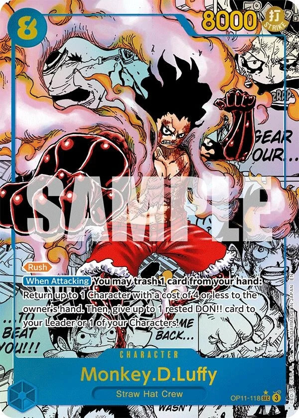 Monkey.D.Luffy (118) (Manga) (OP11-118) (A Fist of Divine Speed) (OP11)