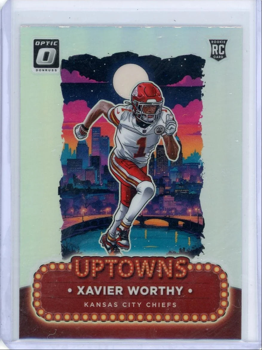Xavier Worthy 2024 Panini Donruss Optic Uptowns Rookie SSP