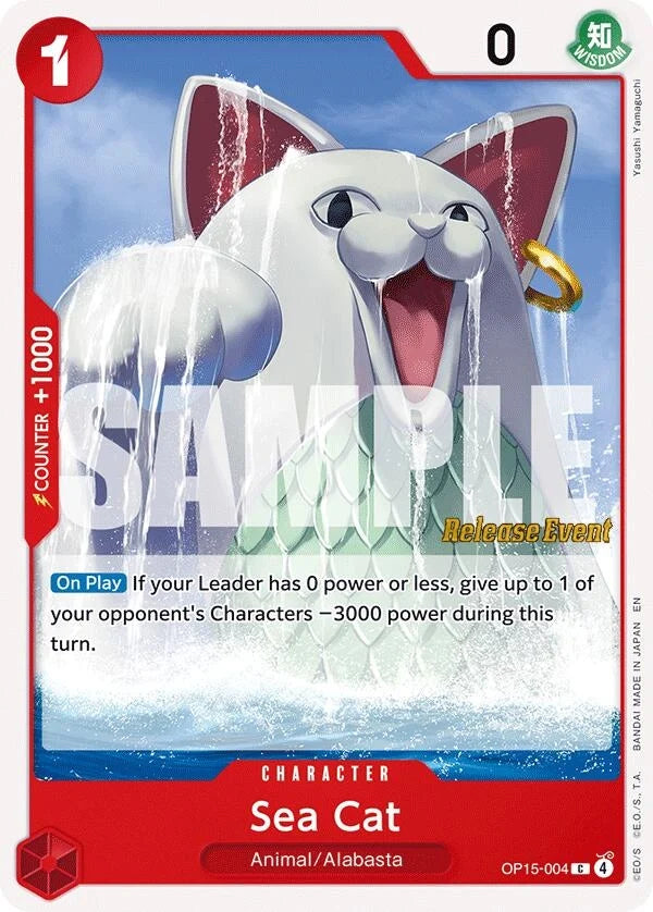 Sea Cat (OP15-004) (Adventure on Kami's Island Release Event Cards) (OP15 RE)