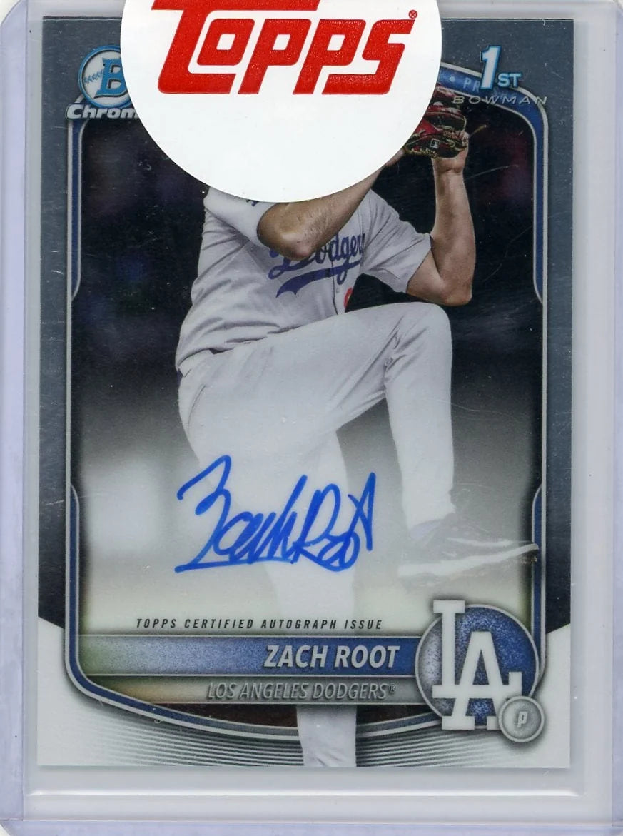 Zach Root 1st Bowman Chrome Autograph