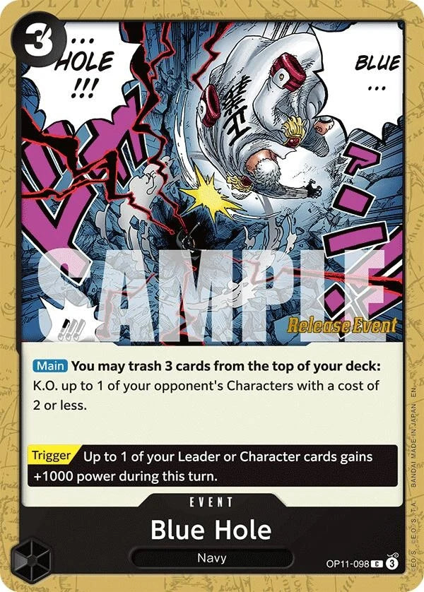 Blue Hole (OP11-098) (A Fist of Divine Speed Release Event Cards) (OP11 RE)