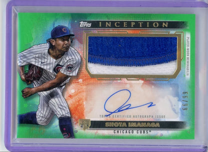 Shota Imanaga 2024 Topps Inception RPA #'d 66/99