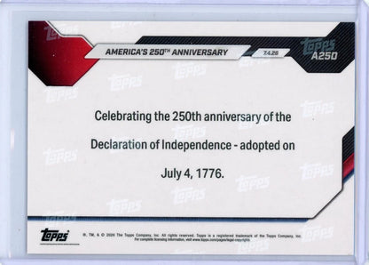 Topps Now Americas 250th Anniversary #'d 102/250