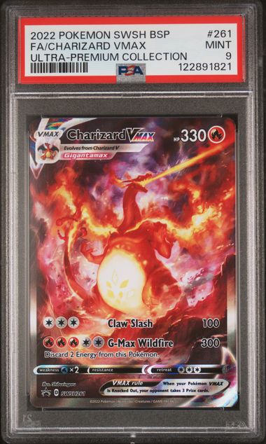 Charizard Vmax Pokémon SWSH Ultra-Premium Collection Promo #SWSH261 PSA 9