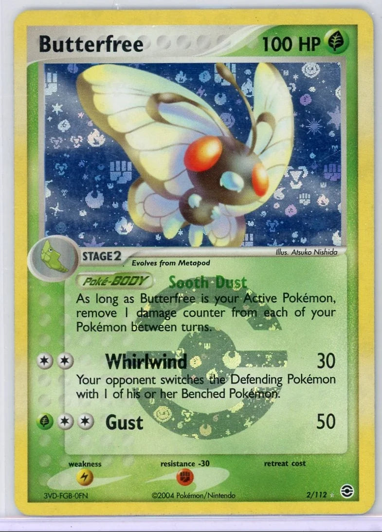 Butterfree Pokémon Firered Leafgreen Reverse Holo #2/112