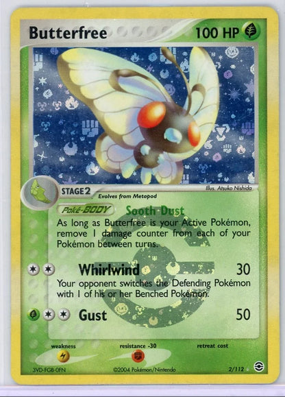 Butterfree Pokémon Firered Leafgreen Reverse Holo #2/112