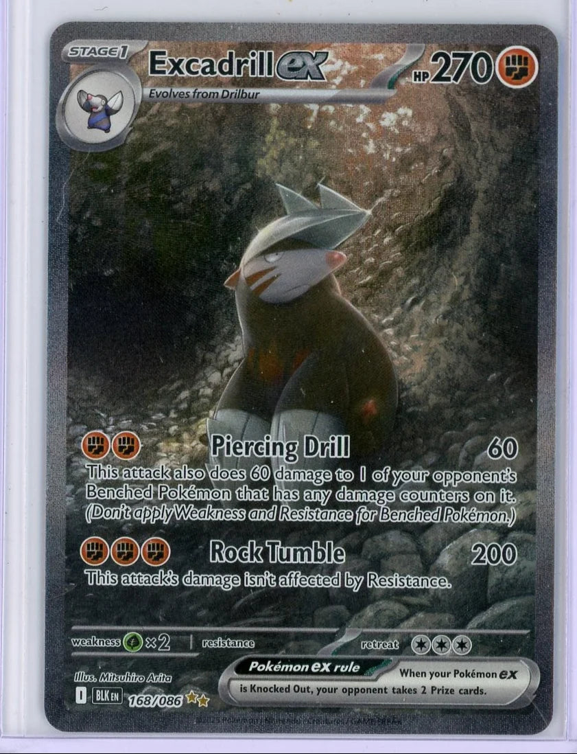 Excadrill ex SIR Pokémon Black Bolt 168/086