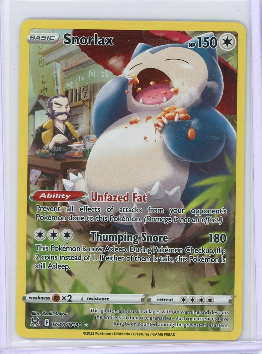 Snorlax Pokémon Lost Origin Trainer Gallery #TG10/TG30